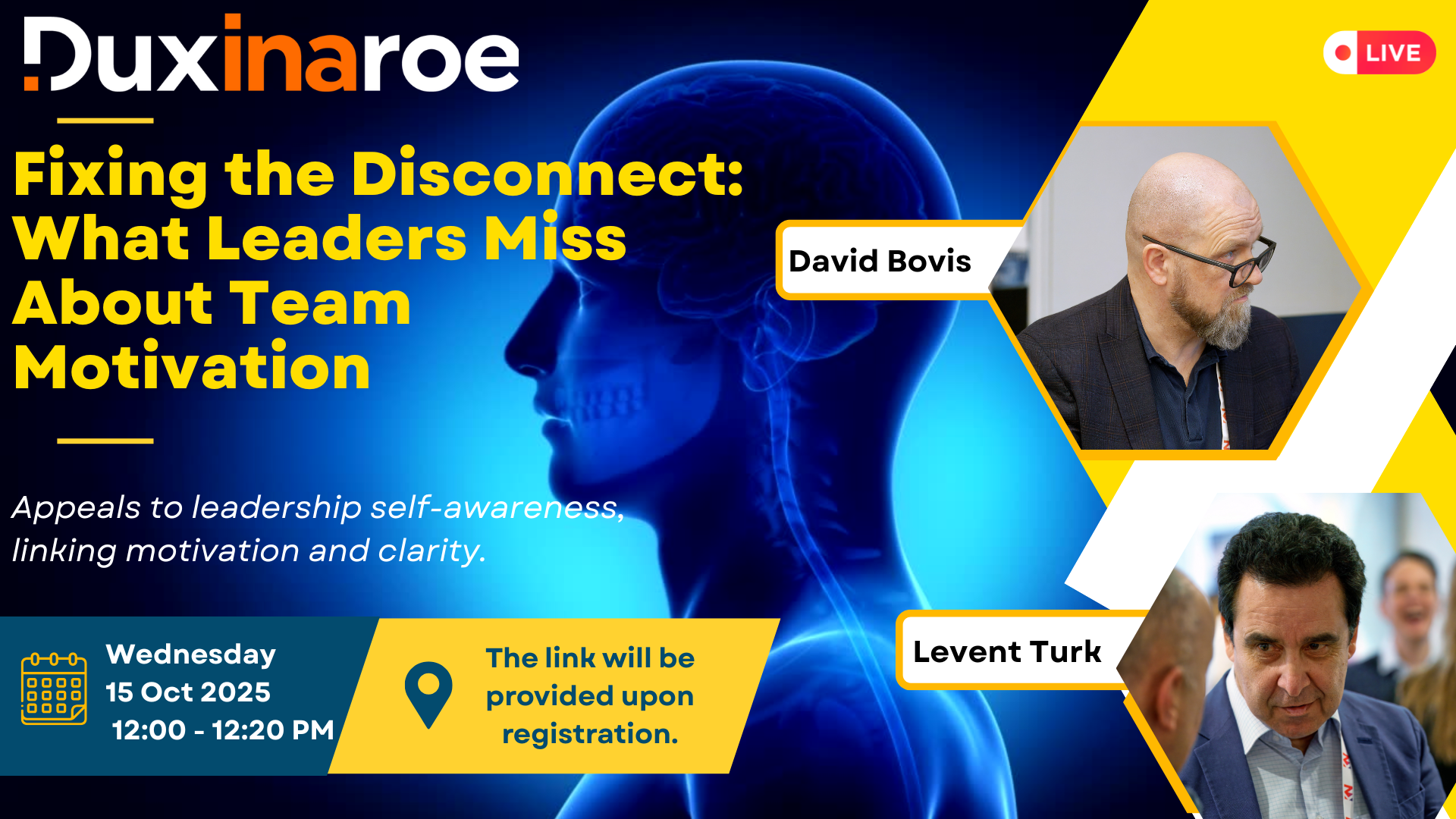 Dux Webinars - No.6 | Fixing the Disconnect: What Leaders Miss About Team Motivation